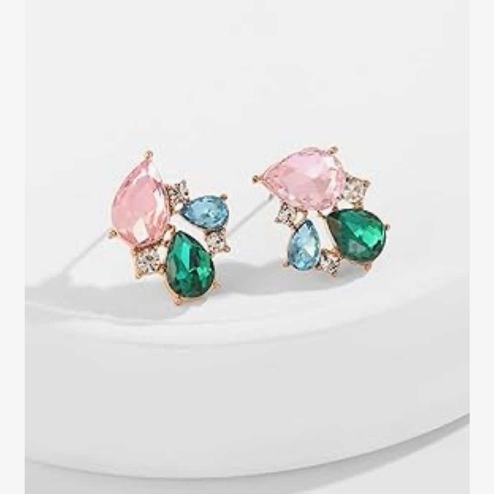 Elegant Multicolor‎ Gemstone Earrings